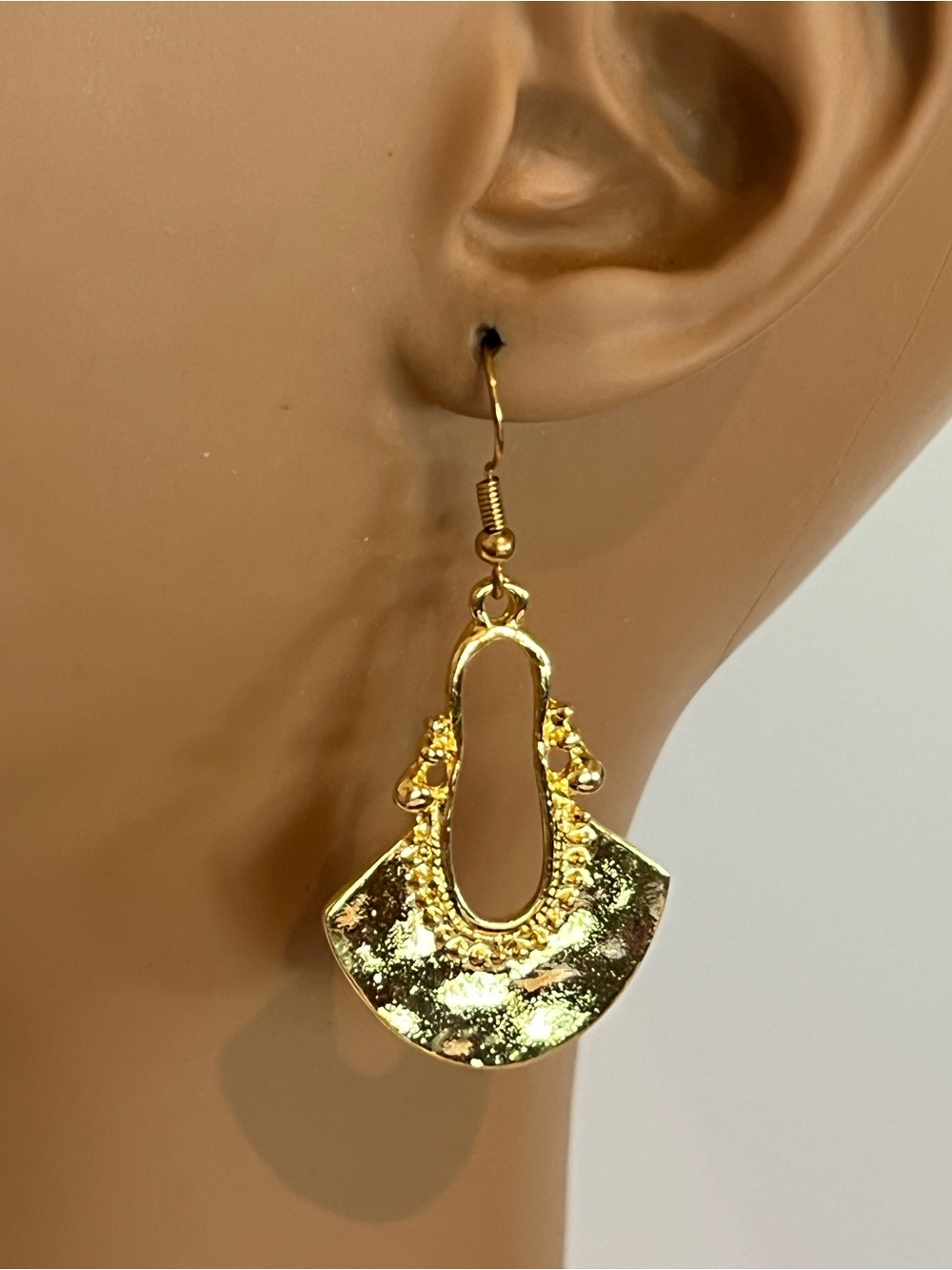 Bright Gold Statement Earrings
